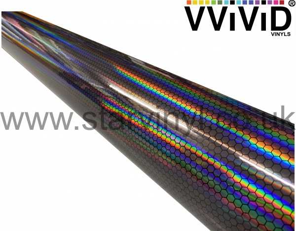 VViVID HoloHex Chrome - Holographic Automotive Wrap